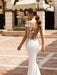 Dio Women's Elegant Off the Shoulder African Mermaid Lace Wedding Dress With Detachable Train. - Dio Kollections