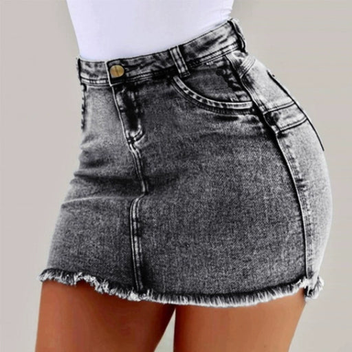 Dio Enticing Summer Casual High Waist Mini Denim Skirt Slim Bodycon Short Jeans Skirt - Dio Kollections