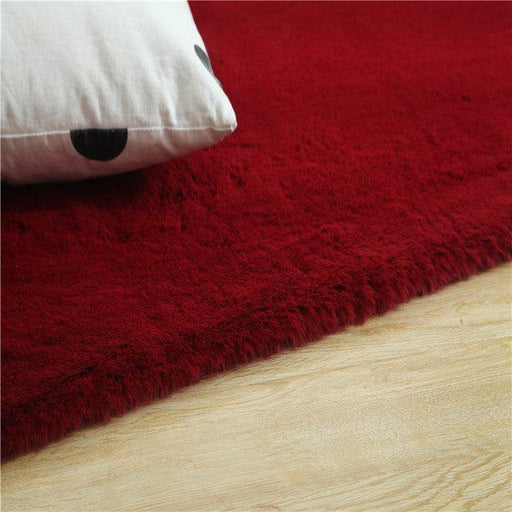 Living Room Coffee Table Blanket Study Floor Mat Long Rabbit Fur Carpet Bedroom Full Bedside Blanket - Dio Kollections