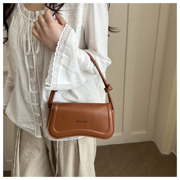 Dio Texture Trendy Personality Shoulder Underarm Small Square Bag