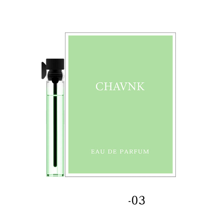 Chavnk eau de parfum bottle and packaging on a white background