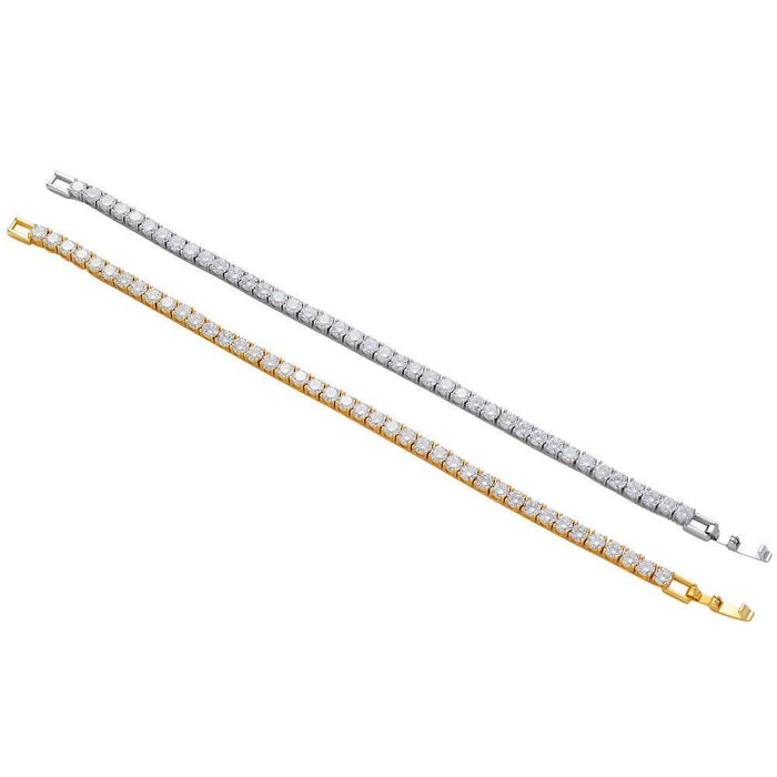 Dio Geometrical Copper Easy Buckle Bracelet with Zircon Accents - Dio Kollections