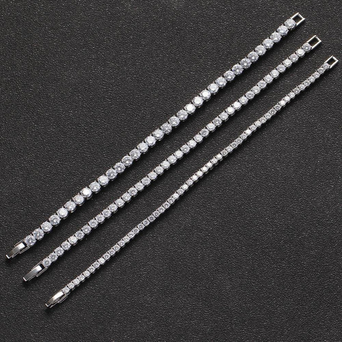 Dio Geometrical Copper Easy Buckle Bracelet with Zircon Accents - Dio Kollections