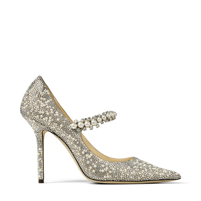 Dio Crystal Queen Apricot Stiletto Wedding Pumps - Dio Kollections