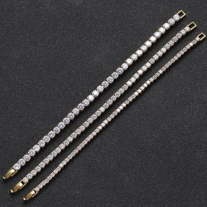 Dio Geometrical Copper Easy Buckle Bracelet with Zircon Accents - Dio Kollections