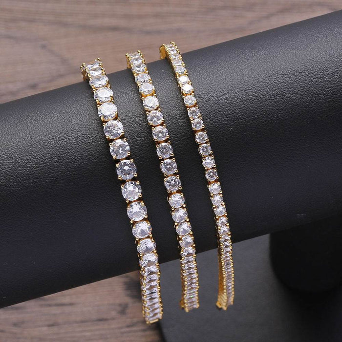 Dio Geometrical Copper Easy Buckle Bracelet with Zircon Accents - Dio Kollections