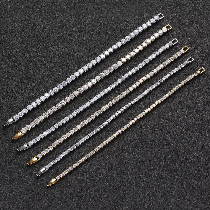 Dio Geometrical Copper Easy Buckle Bracelet with Zircon Accents - Dio Kollections