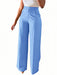 Light blue wide-leg pants worn by a person on a white background