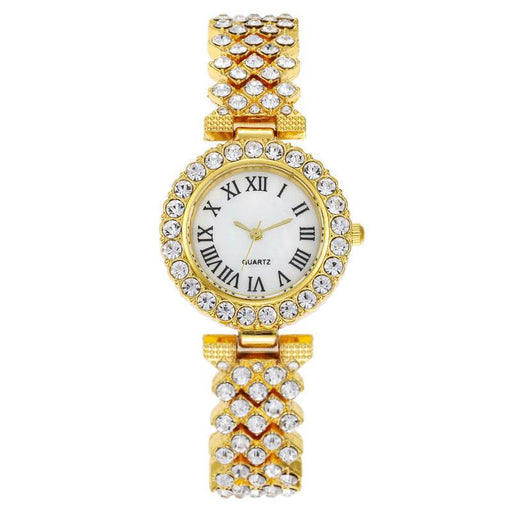 Dio Hot Fashion Roman Pattern Diamond Inlaid Quartz Watch Bracelet - Dio Kollections