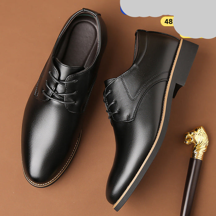Large Size 48 Size Men's Business Formal Pointed Leather Shoe