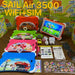 Children's tablets with colorful cases and accessories on a table