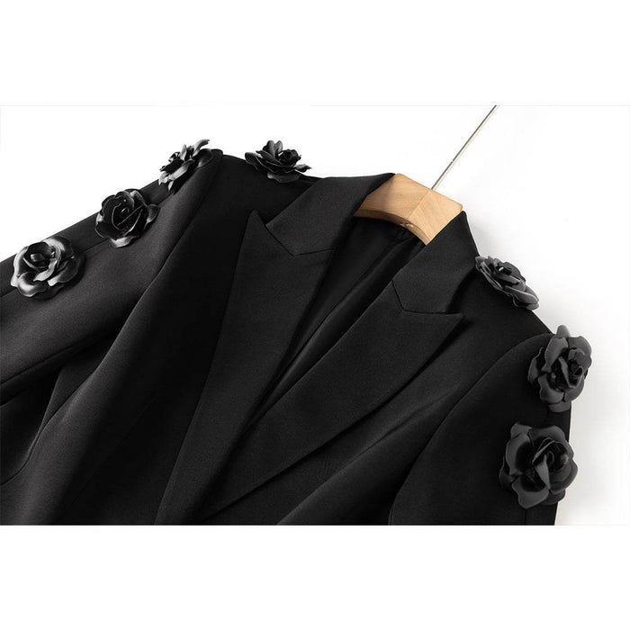 Chic Floral Two-Piece Commuter Suit Set for Women - Dio Kollections