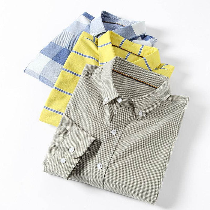 Dio Oxford Spinning Cotton Business Casual Style Men's Youth Daily Shirt - Dio Kollections