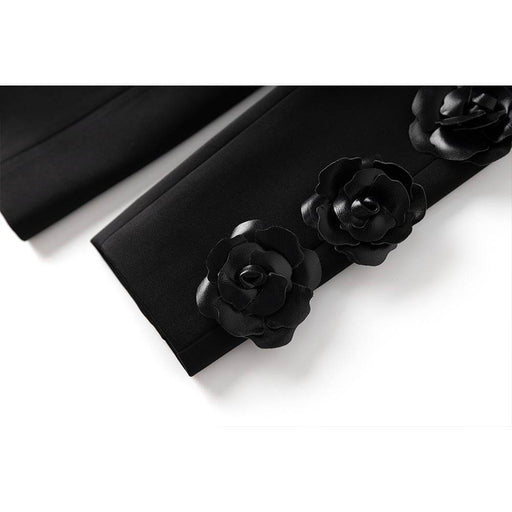 Chic Floral Two-Piece Commuter Suit Set for Women - Dio Kollections