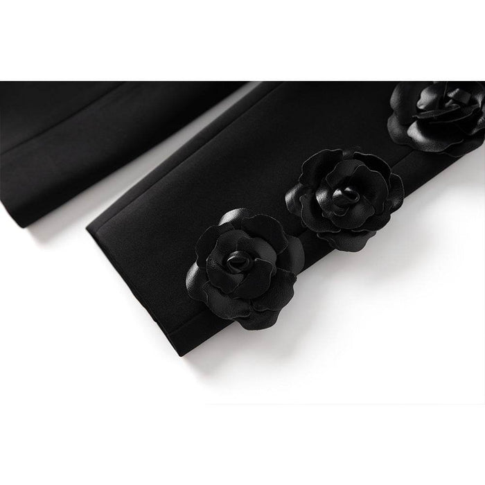 Chic Floral Two-Piece Commuter Suit Set for Women - Dio Kollections