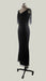 Dio Women's Stylish V Neck Off The Shoulder Tassel Sequins Mermaid Black Evening Dress - Dio Kollections