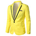 Dio One Button Blazer Men's Slim Jacket Business Casual Wedding Groom Suit - Dio Kollections