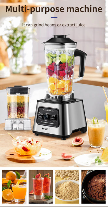 Dio 6000W Professional Powerful Countertop Blender For Smoothies Ice Frozen Fruit - Dio Kollections