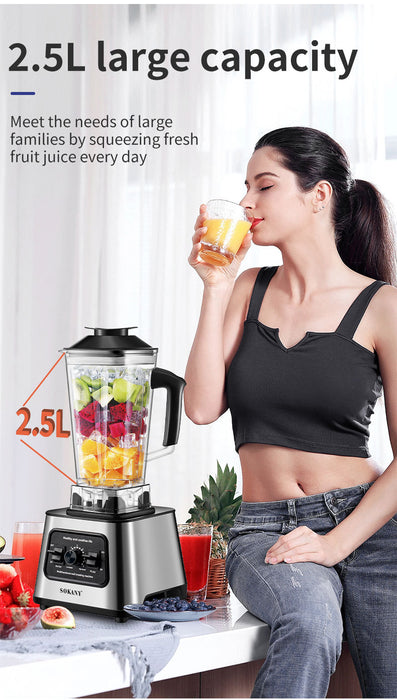 Dio 6000W Professional Powerful Countertop Blender For Smoothies Ice Frozen Fruit - Dio Kollections