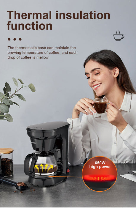 Dio SOKANY 750ML/6 Cups Espresso Electric Coffee Maker Machine - Keep Warm Function - Dio Kollections