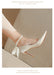 Pointy High Heels Thin heels 2024 New Bow Pearl Trip Srap Work Shoes Fashion Light Mouth Sexy Shoes - Dio Kollections