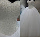 Dio Women's Luxury Strapless Fluffy Pearls Beads  Wedding Gowns - Dio Kollections