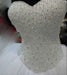 Dio Women's Luxury Strapless Fluffy Pearls Beads  Wedding Gowns - Dio Kollections