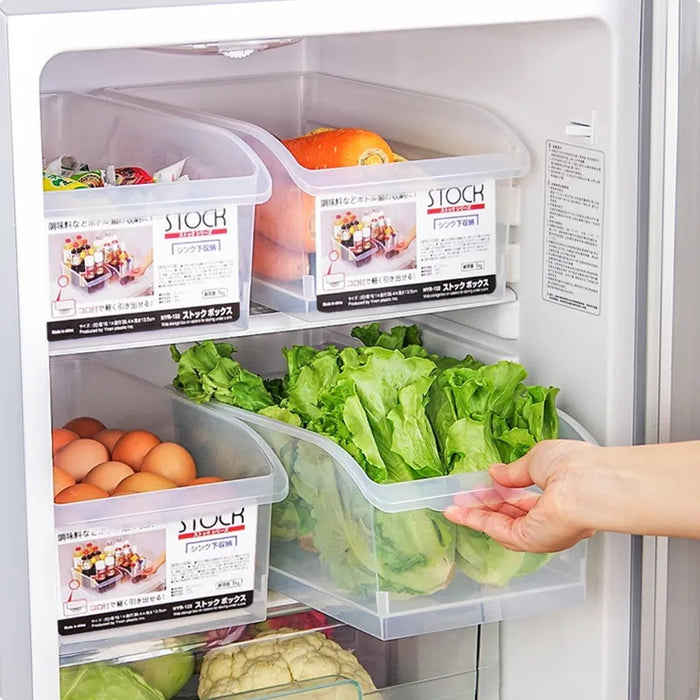 Dio Household Large Capacity Refrigerator Large Storage Box 2 Set