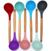 Dio 11pcs Wooden Handle Silicon Utensil Kitchenware Cookware Spatula Soup Spoon Brush Ladle Pasta Colander Non-stick Kitchen Tools - Dio Kollections