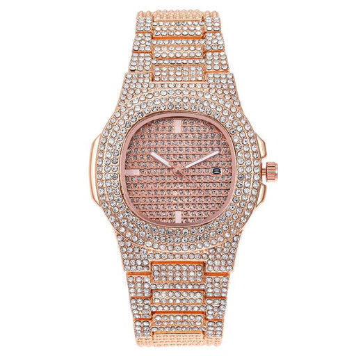 Hot Fashion Full Star Diamond Calendar Watch Women's Quartz - Dio Kollections