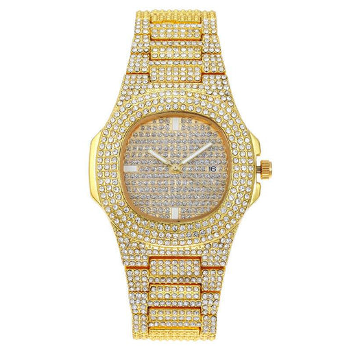 Hot Fashion Full Star Diamond Calendar Watch Women's Quartz - Dio Kollections
