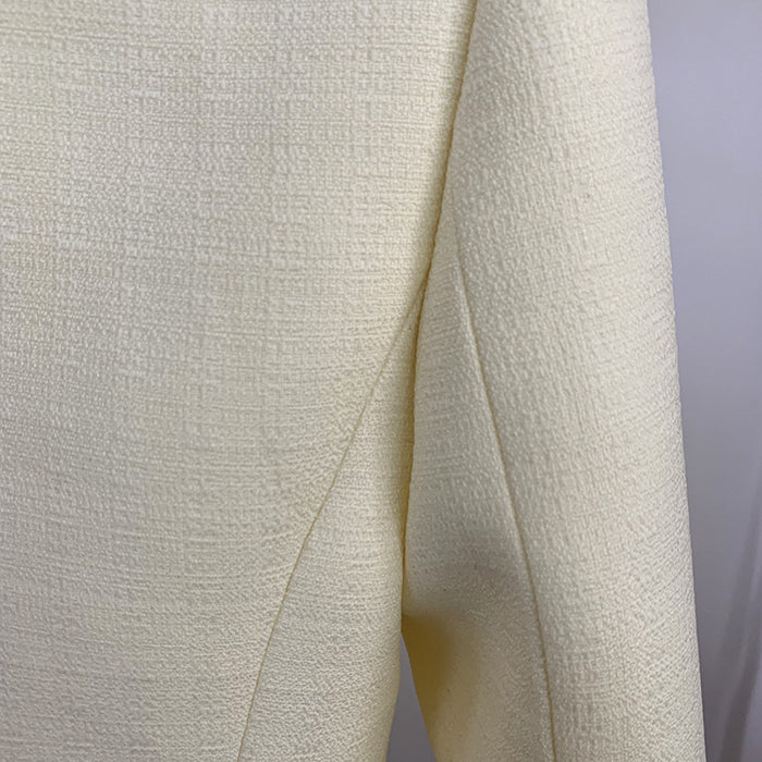 Dio Women's Metal Lion Head Buckle Double-Breasted Textured Blazer