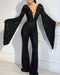 Dio Angelic Beaded Scoop Neck Sequined Prom Black Jumpsuit Evening Dresses - Dio Kollections