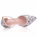 Dio Plush Rhinestone Pointed Toe High Heel Wedding Shoes - Dio Kollections