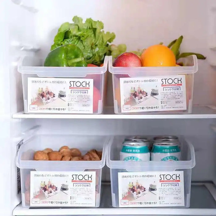 Dio Household Large Capacity Refrigerator Large Storage Box 2 Set