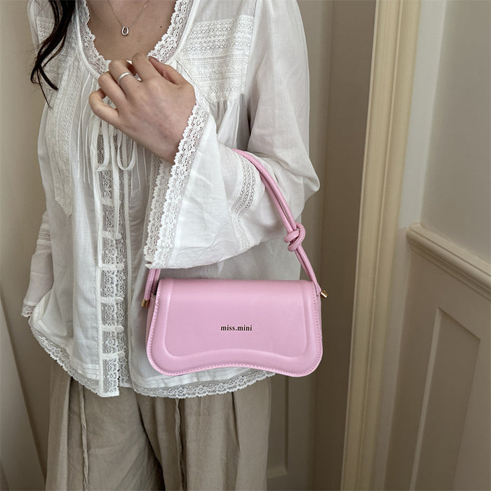 Dio Texture Trendy Personality Shoulder Underarm Small Square Bag