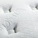 Close-up of a textured white mattress pad