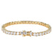 Copper Tennis Chain 3mm 4mm 5mm Copper Micro-Inlaid Zircon Single Row Bracelet - Dio Kollections