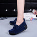 Dio Suede Platform Loafers with Creepers & Fringe - Dio Kollections