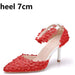 Dio Women's Elegant Flower Pumps High heel Platform Bridal Wedding Shoes - Dio Kollections