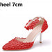 Dio Women's Stunning Flower Pumps High heel Platform Bridal Wedding Shoes - Dio Kollections