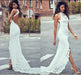 Dio Women's 2024 Sexy High Neck Backless Beach Mermaid Wedding Bridal - Dio Kollections