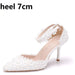 Dio Women's Elegant Flower Pumps High heel Platform Bridal Wedding Shoes - Dio Kollections