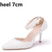 Dio Women's Stylish Flower Pumps High heel Platform Bridal Wedding Shoes - Dio Kollections