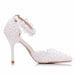 Dio Women's Luxury Flower Pumps High heel Platform Bridal Wedding Shoes - Dio Kollections