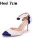 Dio Women's Elegant Flower Pumps High heel Platform Bridal Wedding Shoes - Dio Kollections