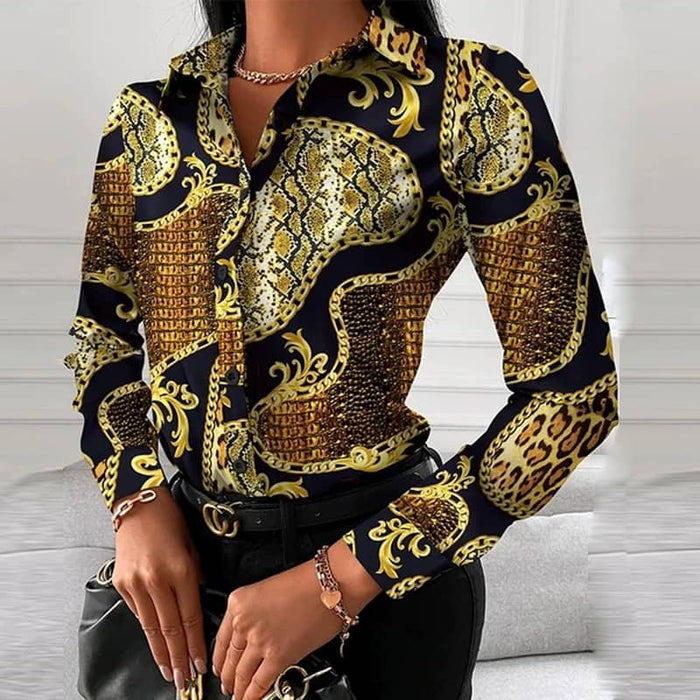 Dio Women's Sexy Vintage Shirt & Blouse Long Sleeve Vintage Casual Tops - Dio Kollections