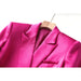 Three-piece Suit With High-end French Vintage Satin Glossy Blazer Tank Top Skirt - Dio Kollections
