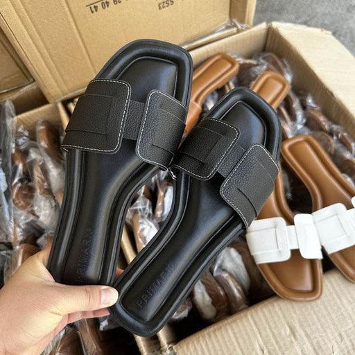 British Comfortable Flat Women's Slippers 36-41 Large Size Women's Shoes - Dio Kollections