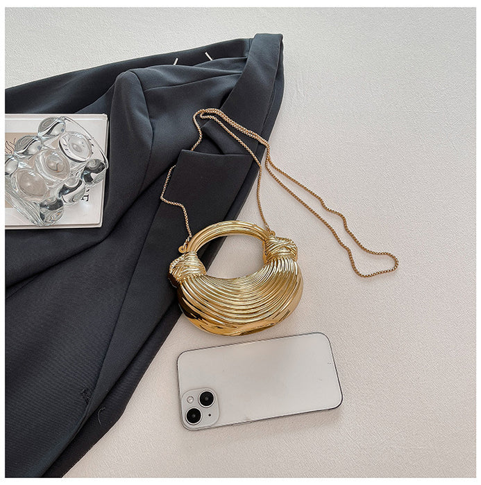 Clutch Bag Women Fashion Western Style Personality Trendy Handbag Crescent Bag